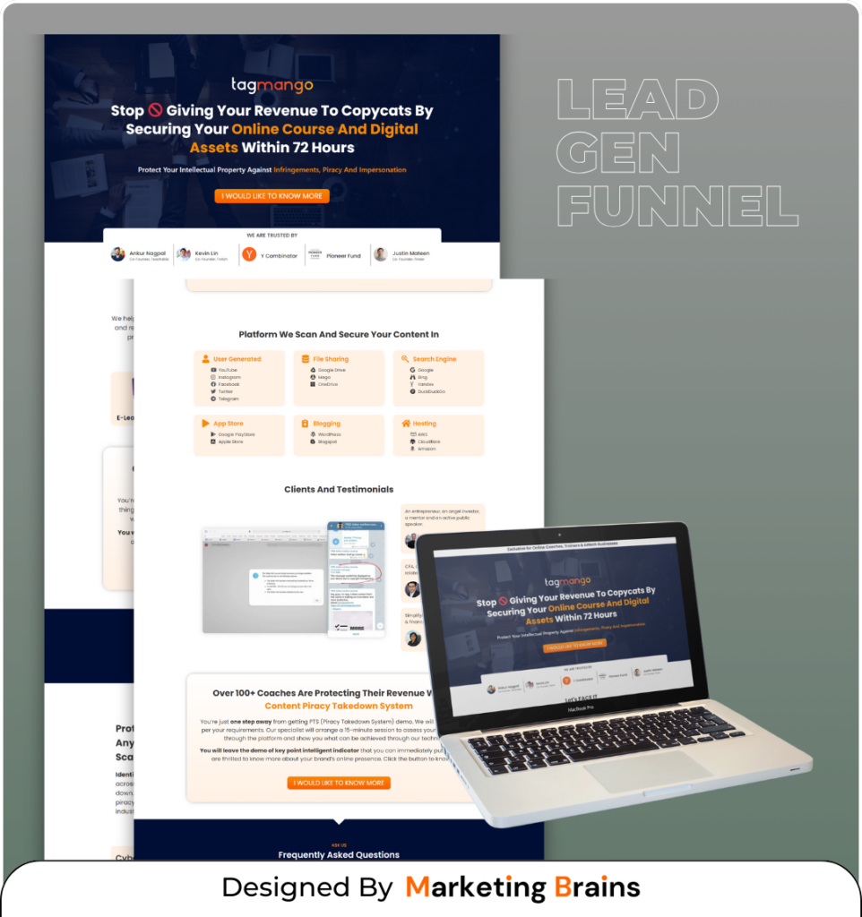 Sales Funnel Portfolio | Marketing Brains