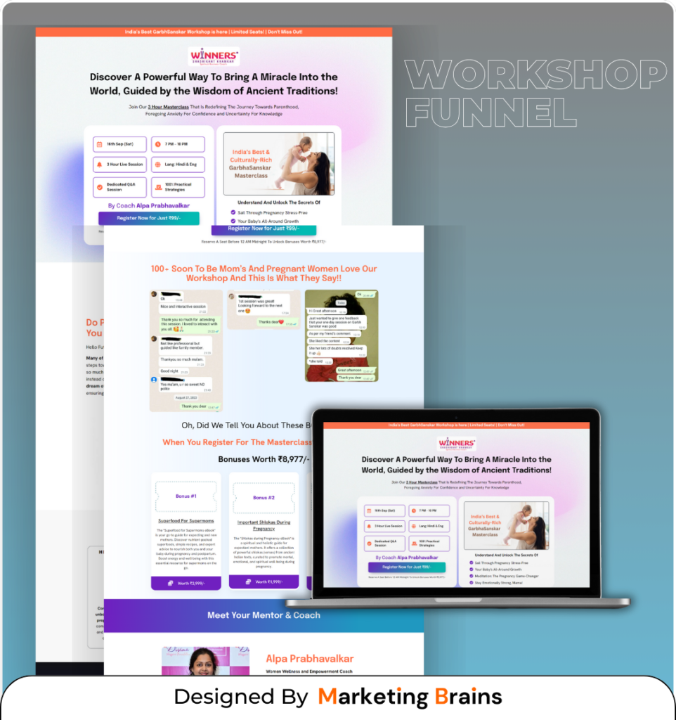 Sales Funnel Portfolio | Marketing Brains