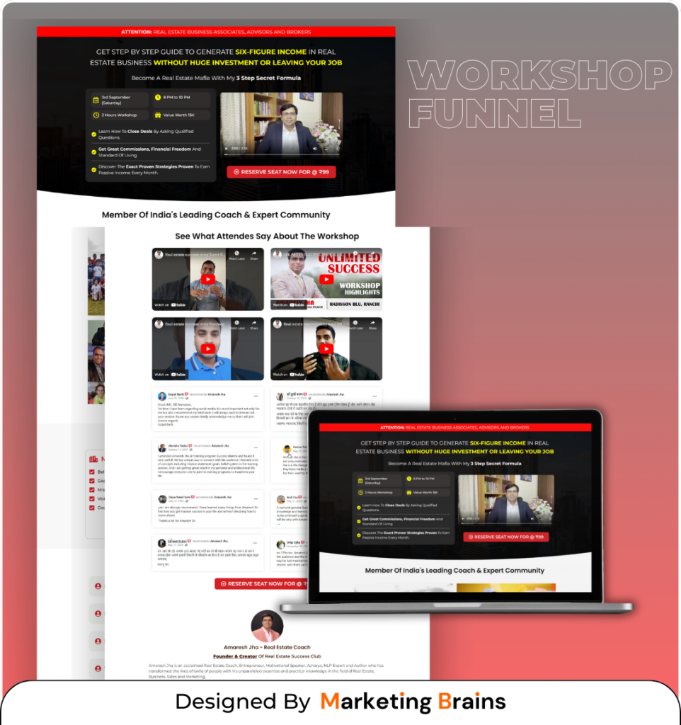 Sales Funnel Portfolio | Marketing Brains