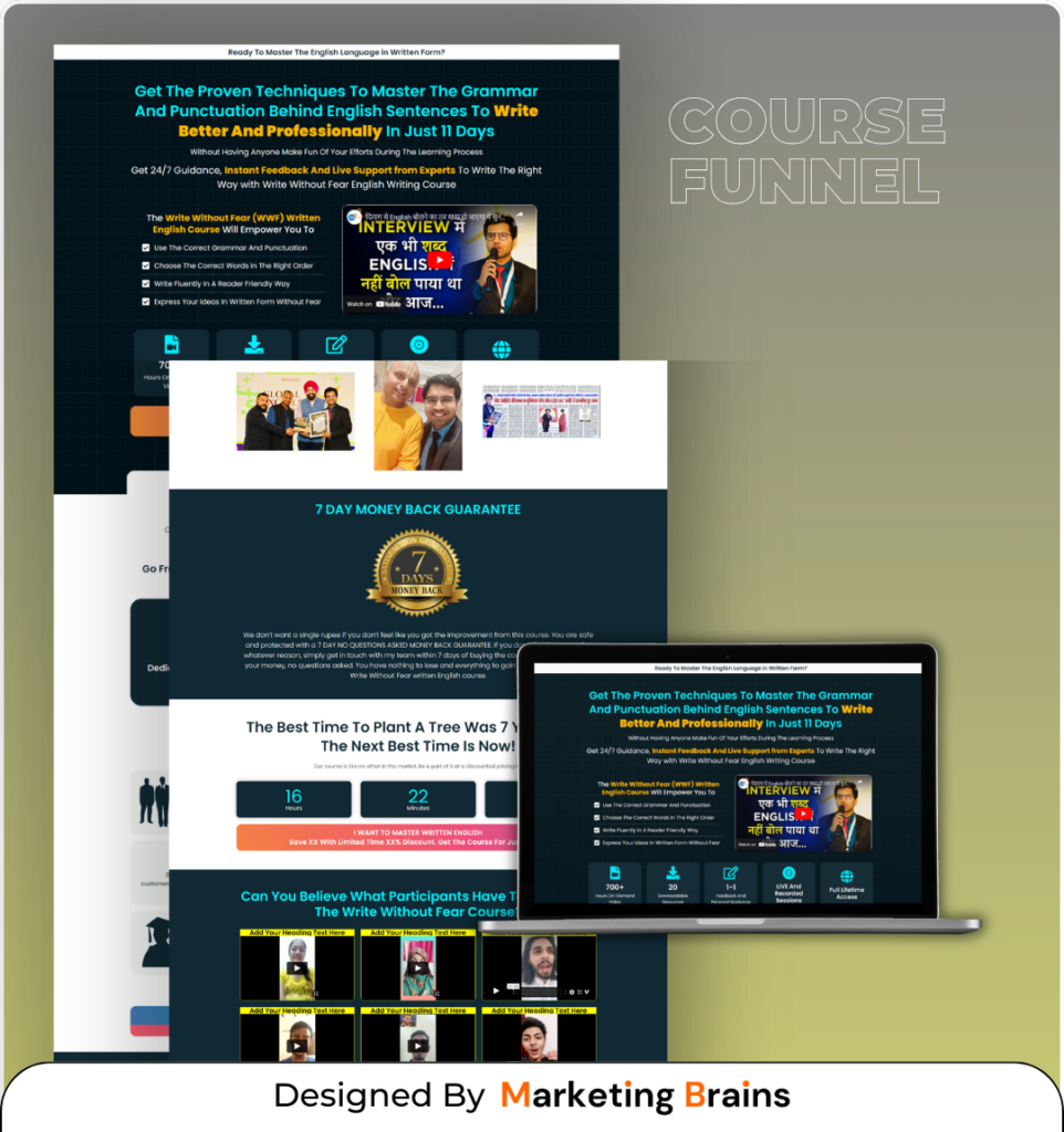 Sales Funnel Portfolio | Marketing Brains