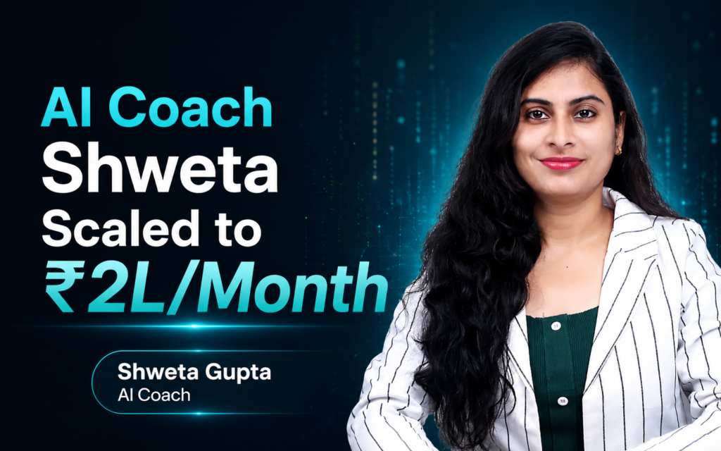 AI Coach Shweta Scaled to ₹2L/Month